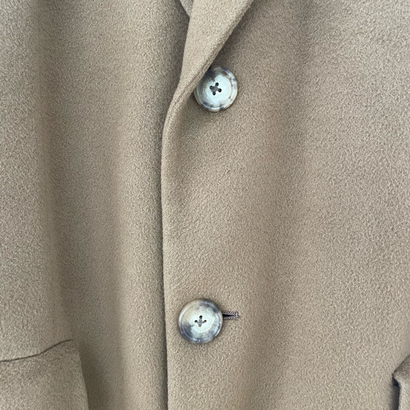 Burberry 100% Cashmere Brown Trench Coat - Picture 3 of 8